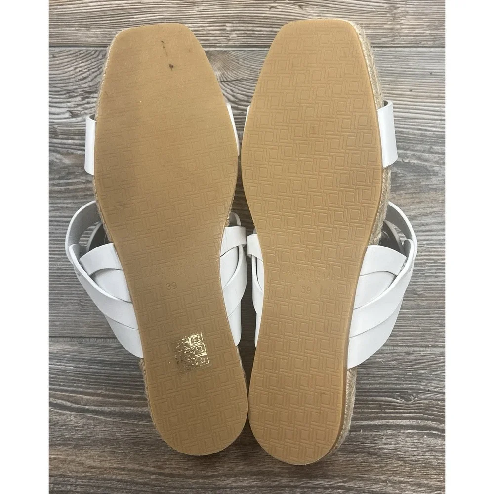 Lafayette 148 NY Espadrille Slide Sandals Jute Footbed Braided EU‎ 39 US 8.5